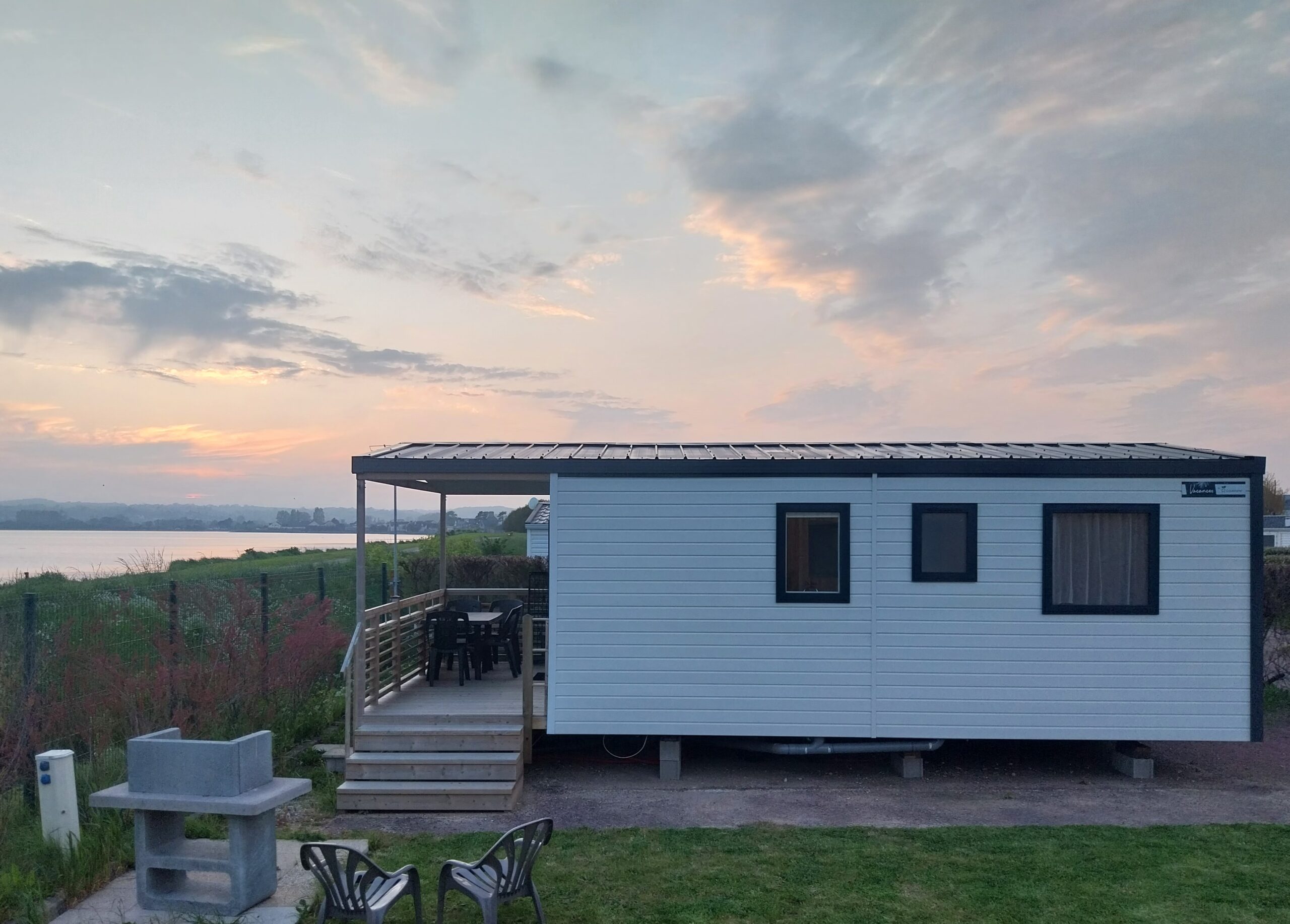 Mobil home vue mer