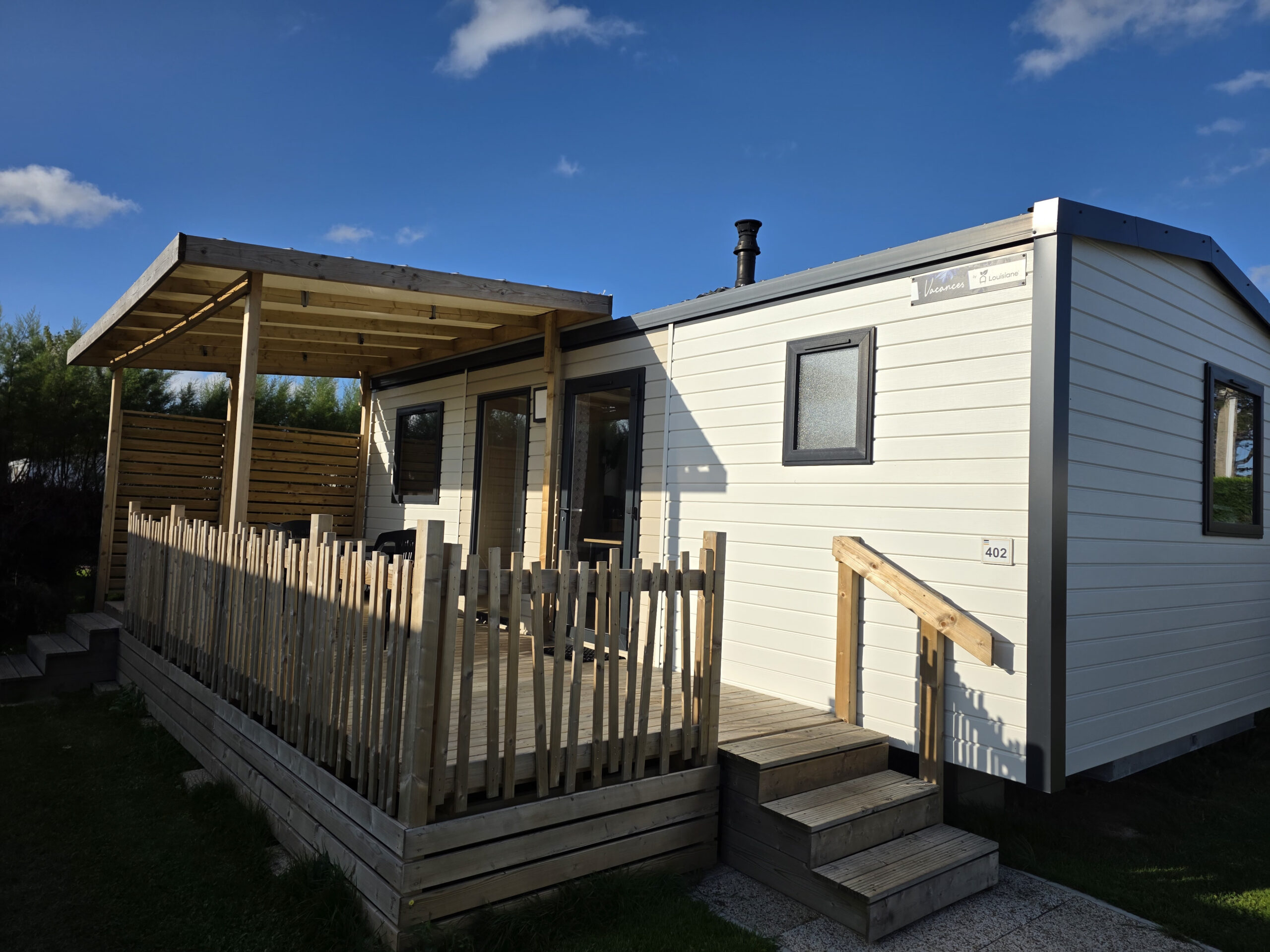 Mobil home grand confort avec terrasse